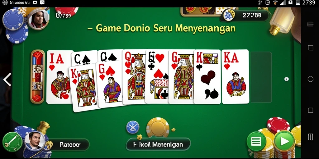 Tampilan menarik dari gameplay Domino yang memukau.