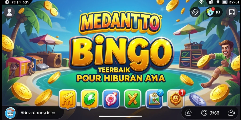 Tampilan menarik dari gameplay permainan Bingo MEDANTOTO.
