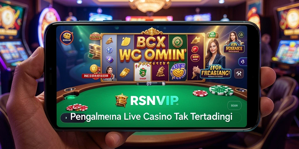 Tampilan gameplay Live Casino yang mendebarkan di RSNVIP.
