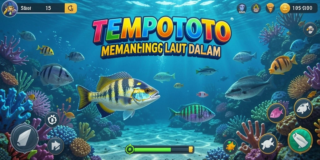 Tangkapan ikan beragam dalam gameplay TEMPOTOTO yang seru.